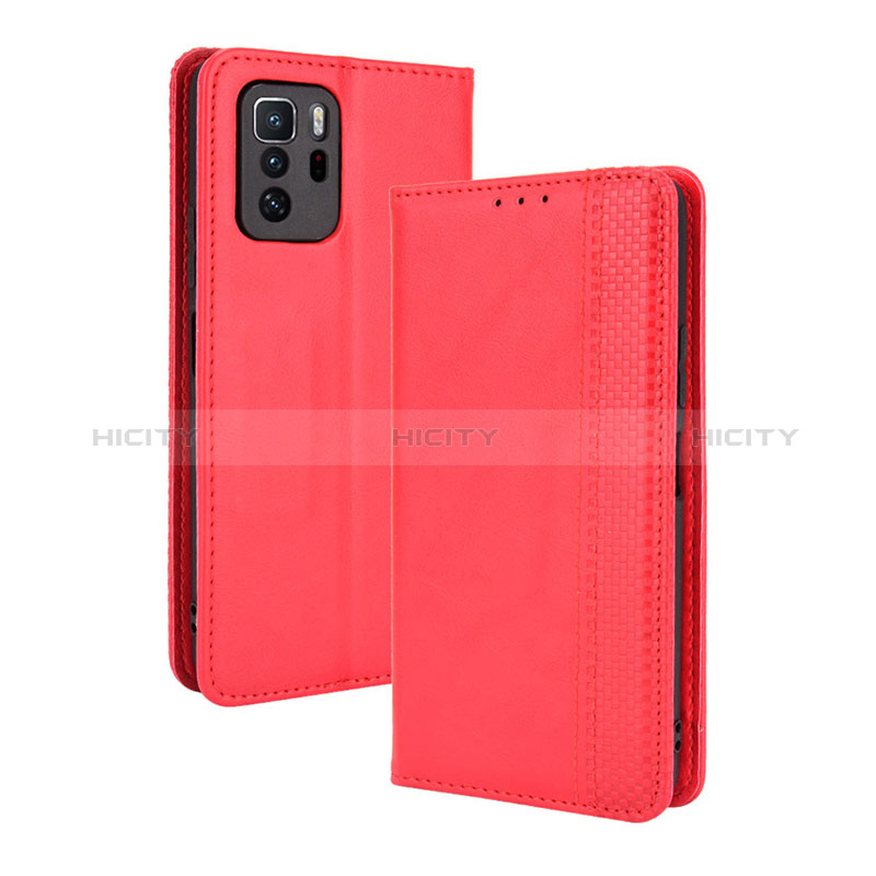 Funda de Cuero Cartera con Soporte Carcasa BY4 para Xiaomi Redmi Note 10 Pro 5G