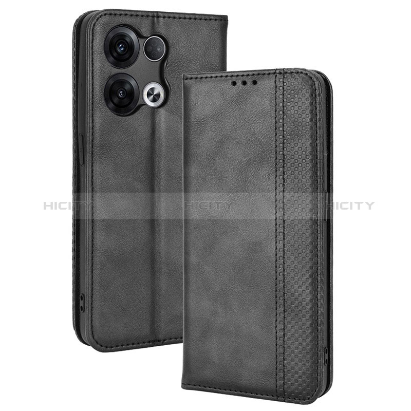 Funda de Cuero Cartera con Soporte Carcasa BY4 para Xiaomi Redmi Note 13 Pro 5G Negro