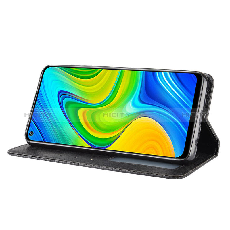 Funda de Cuero Cartera con Soporte Carcasa BY4 para Xiaomi Redmi Note 9