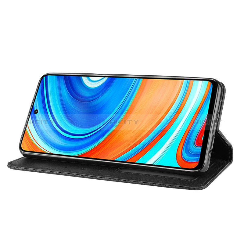 Funda de Cuero Cartera con Soporte Carcasa BY4 para Xiaomi Redmi Note 9 Pro Max