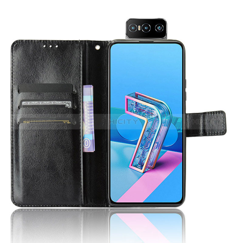 Funda de Cuero Cartera con Soporte Carcasa BY5 para Asus ZenFone 8 Flip ZS672KS