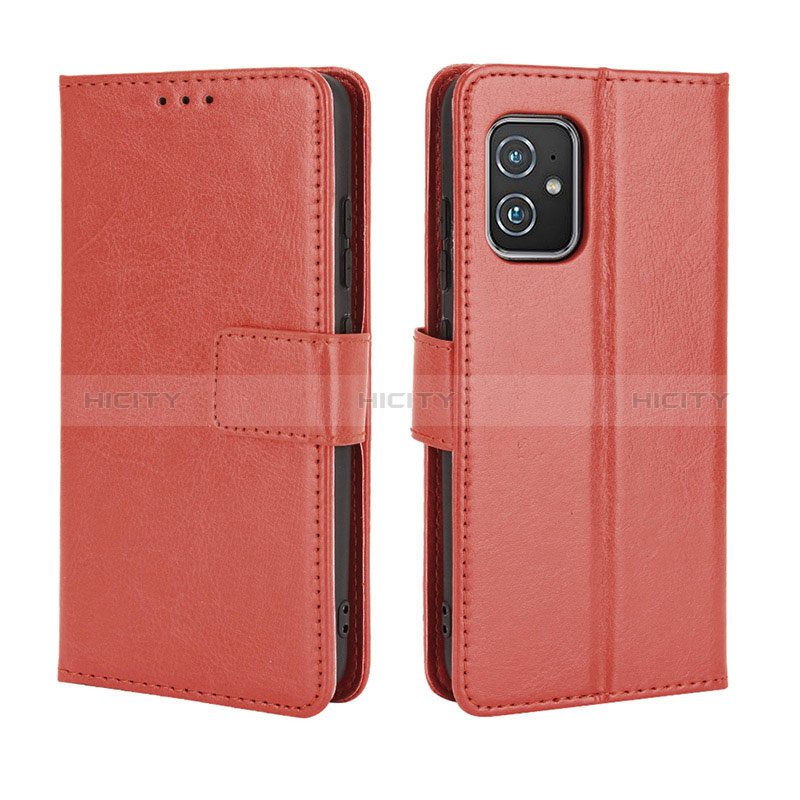 Funda de Cuero Cartera con Soporte Carcasa BY5 para Asus ZenFone 8 Mini Marron