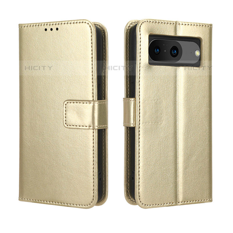 Funda de Cuero Cartera con Soporte Carcasa BY5 para Google Pixel 8 5G Oro