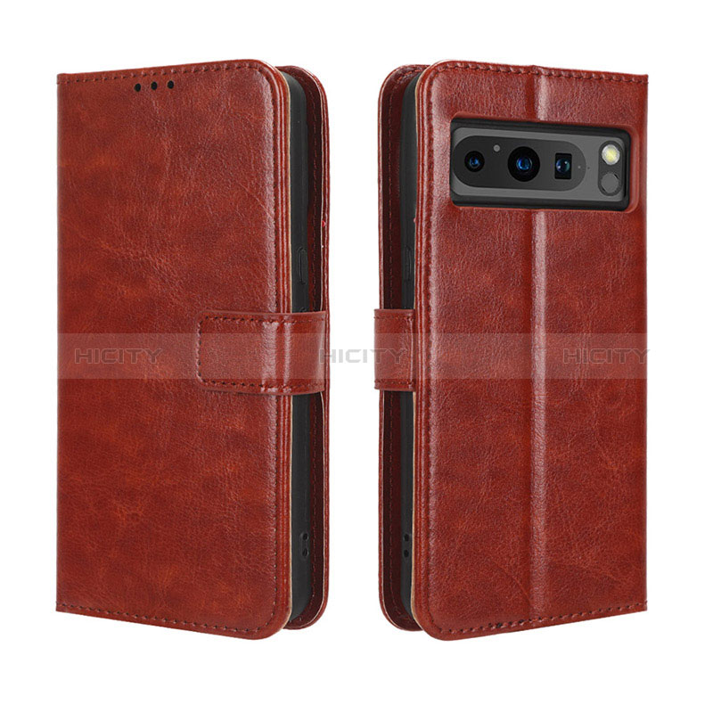 Funda de Cuero Cartera con Soporte Carcasa BY5 para Google Pixel 8 Pro 5G Marron