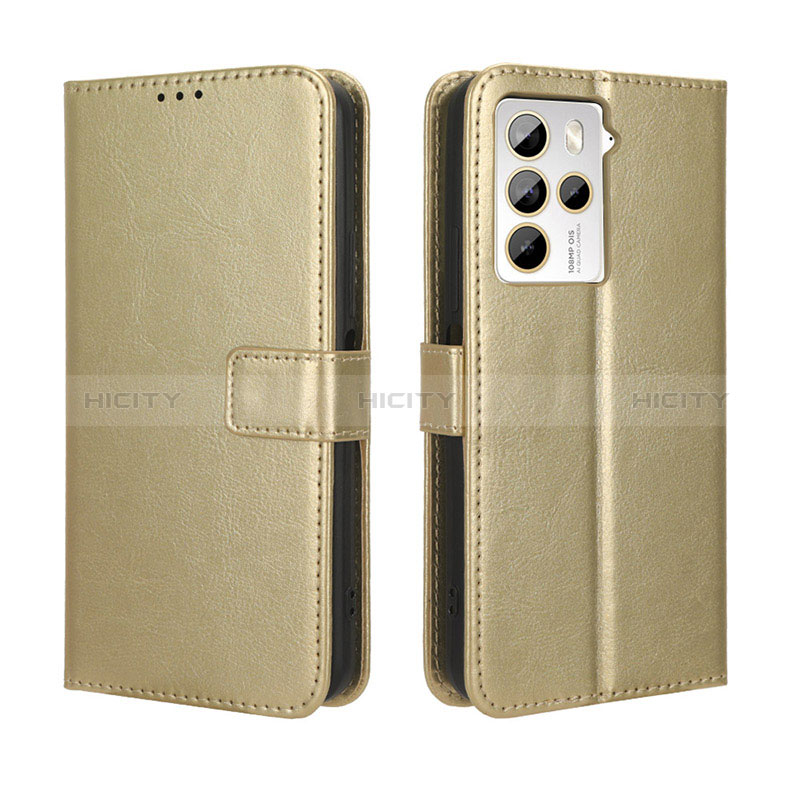 Funda de Cuero Cartera con Soporte Carcasa BY5 para HTC U23 5G Oro