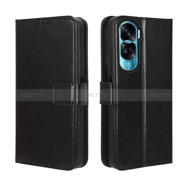 Funda de Cuero Cartera con Soporte Carcasa BY5 para Huawei Honor 90 Lite 5G Negro