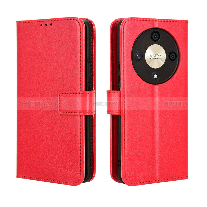 Funda de Cuero Cartera con Soporte Carcasa BY5 para Huawei Honor Magic6 Lite 5G Rojo