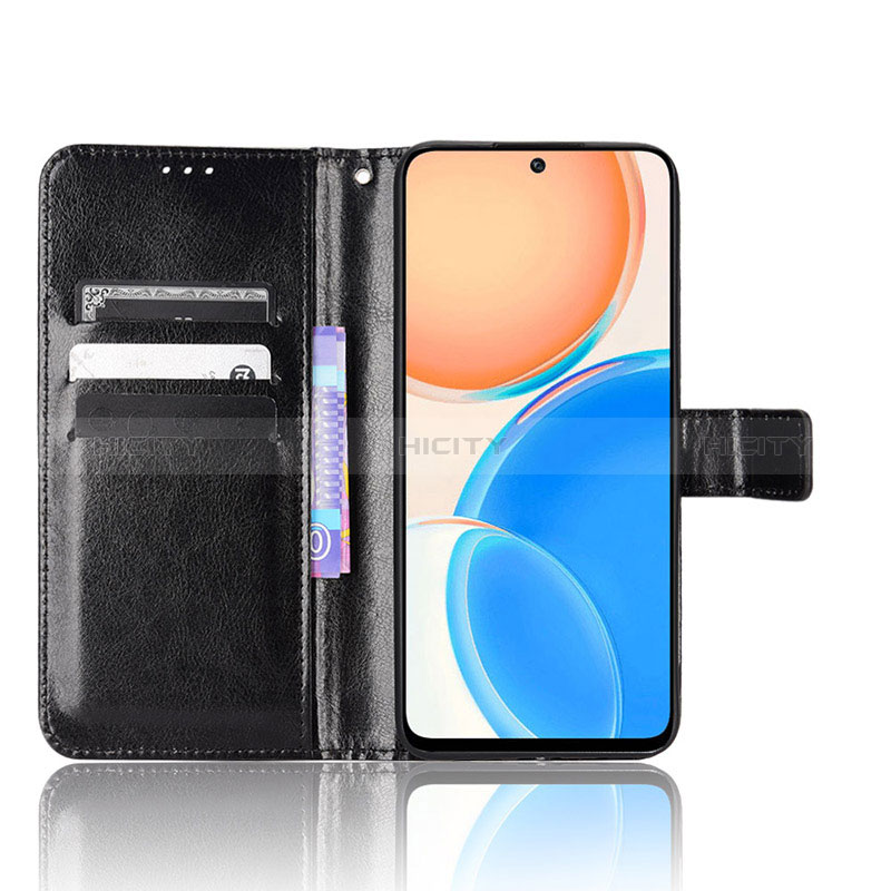 Funda de Cuero Cartera con Soporte Carcasa BY5 para Huawei Honor X8 4G