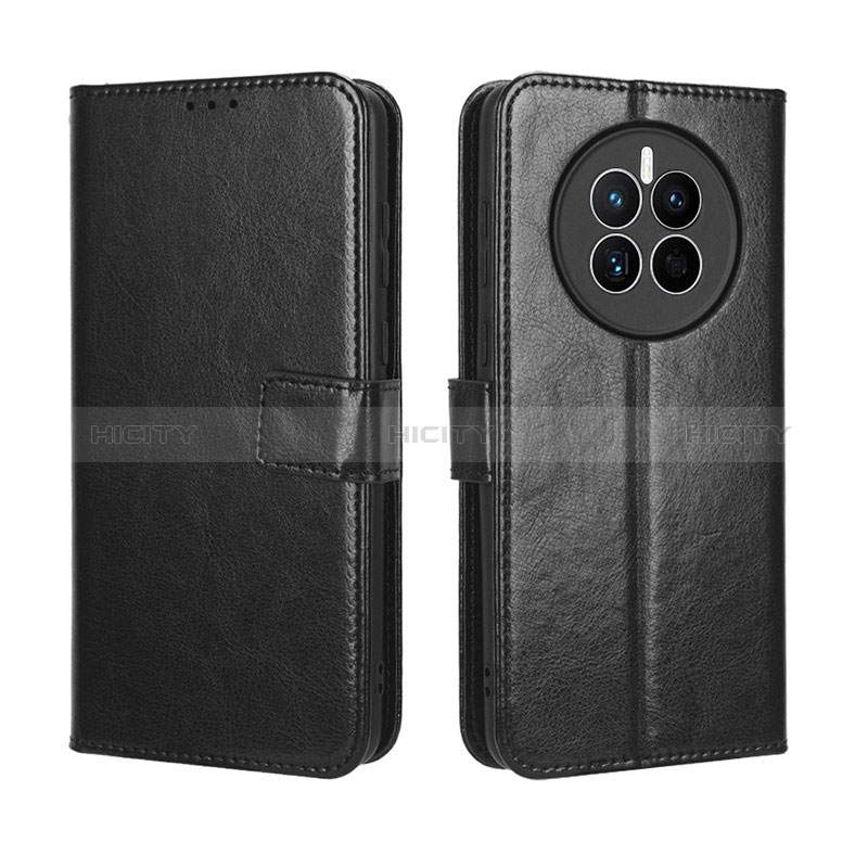 Funda de Cuero Cartera con Soporte Carcasa BY5 para Huawei Mate 50 Negro