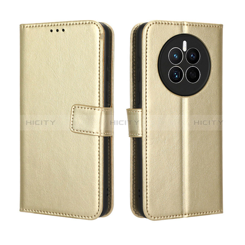 Funda de Cuero Cartera con Soporte Carcasa BY5 para Huawei Mate 50E Oro