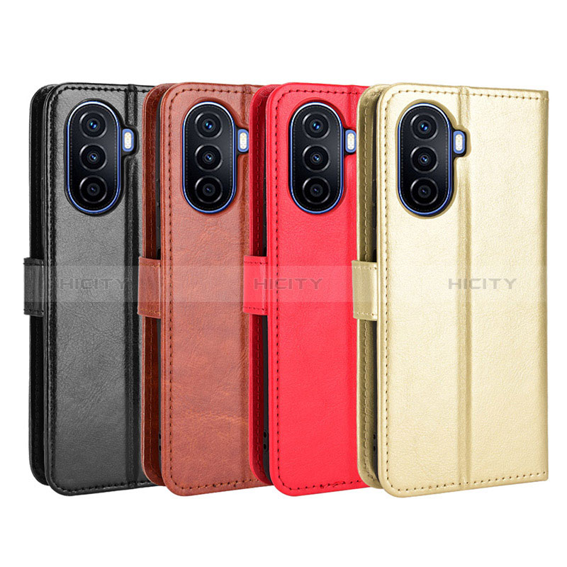 Funda de Cuero Cartera con Soporte Carcasa BY5 para Huawei Nova Y70 Plus