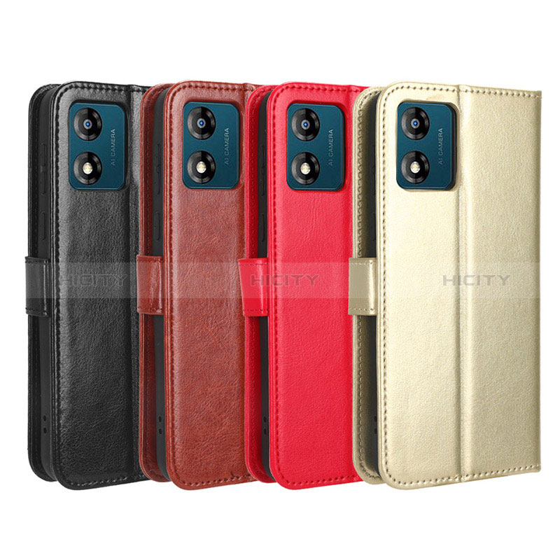 Funda de Cuero Cartera con Soporte Carcasa BY5 para Motorola Moto E13