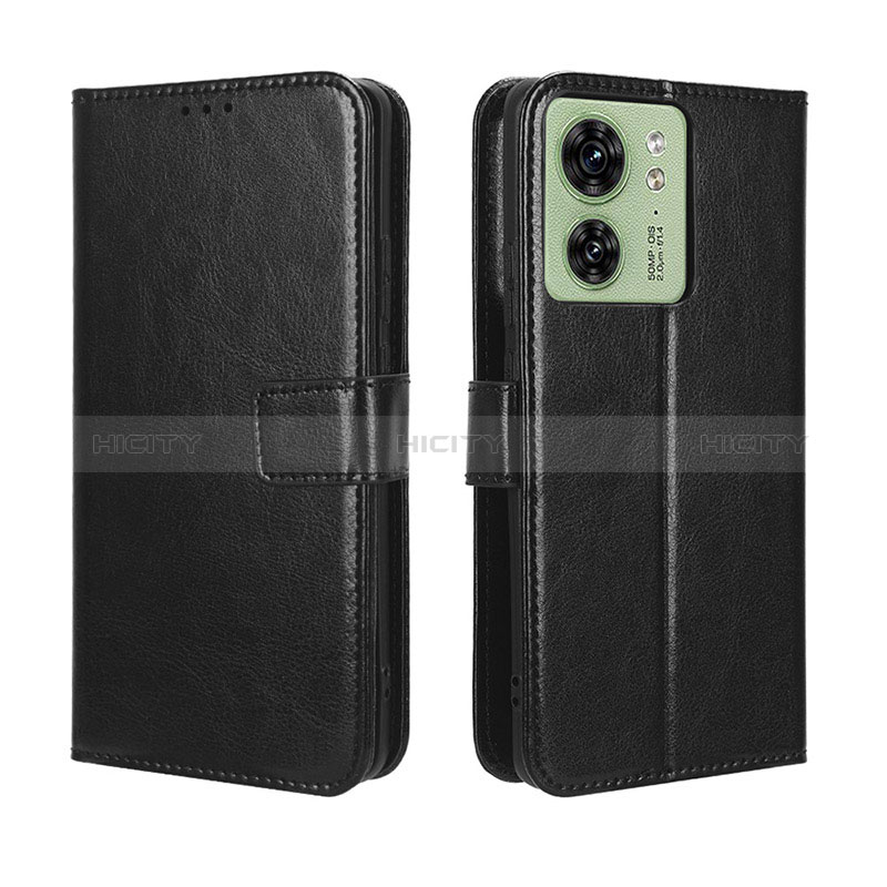 Funda de Cuero Cartera con Soporte Carcasa BY5 para Motorola Moto Edge (2023) 5G Negro