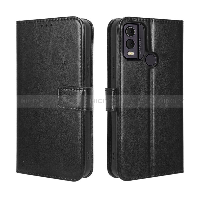 Funda de Cuero Cartera con Soporte Carcasa BY5 para Nokia C22 Negro