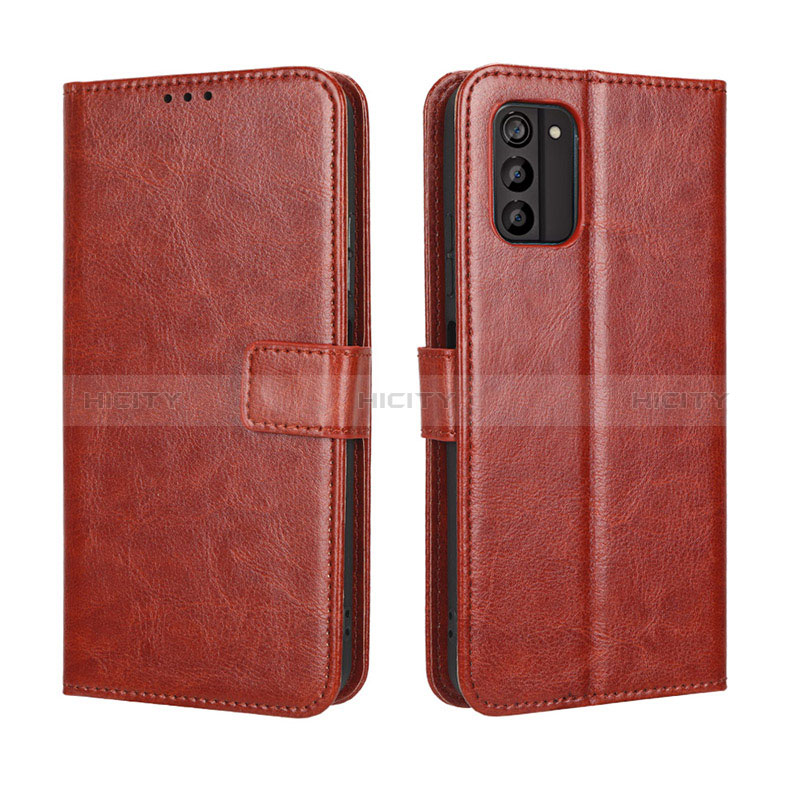 Funda de Cuero Cartera con Soporte Carcasa BY5 para Nokia G100 Marron