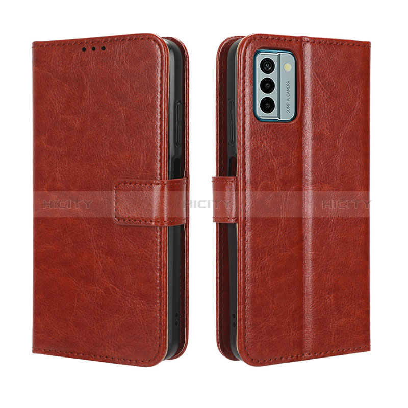 Funda de Cuero Cartera con Soporte Carcasa BY5 para Nokia G22 Marron