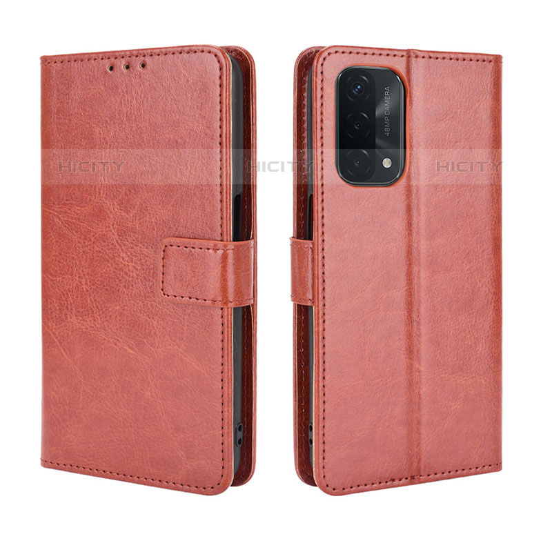 Funda de Cuero Cartera con Soporte Carcasa BY5 para OnePlus Nord N200 5G Marron