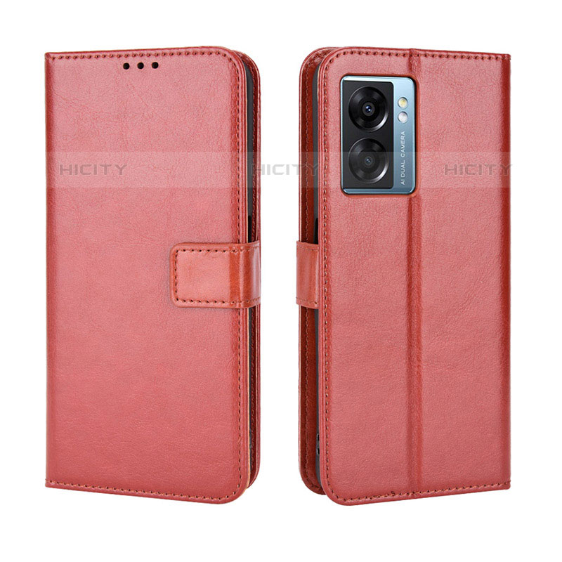 Funda de Cuero Cartera con Soporte Carcasa BY5 para OnePlus Nord N300 5G Marron