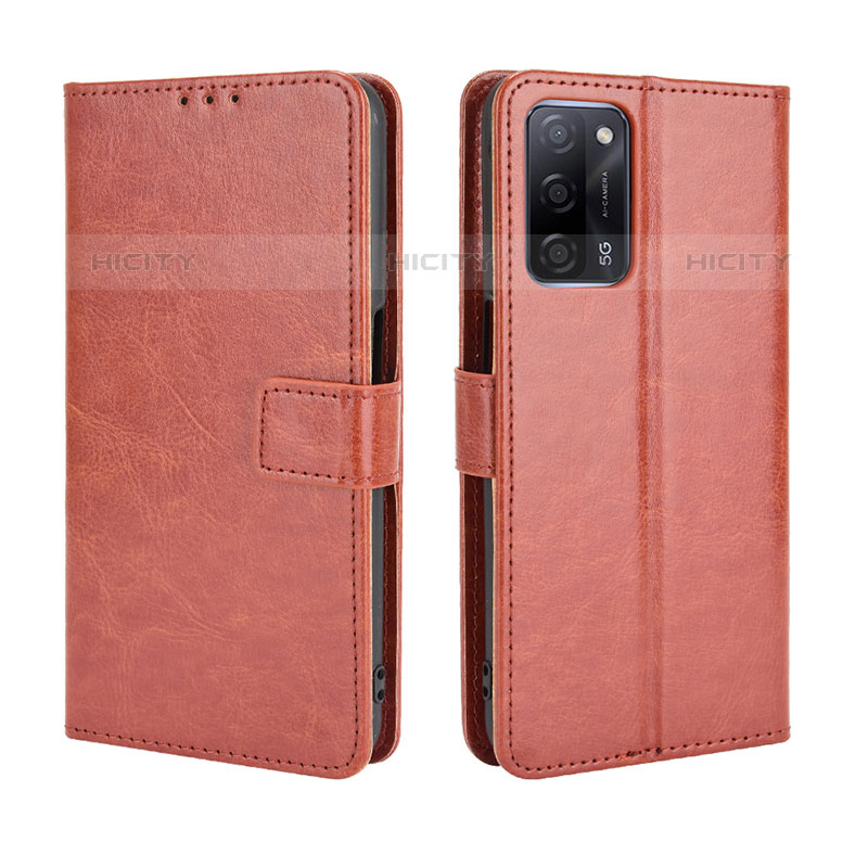 Funda de Cuero Cartera con Soporte Carcasa BY5 para Oppo A53s 5G