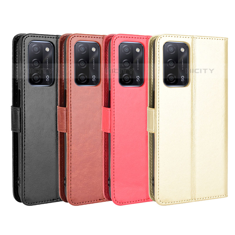 Funda de Cuero Cartera con Soporte Carcasa BY5 para Oppo A53s 5G