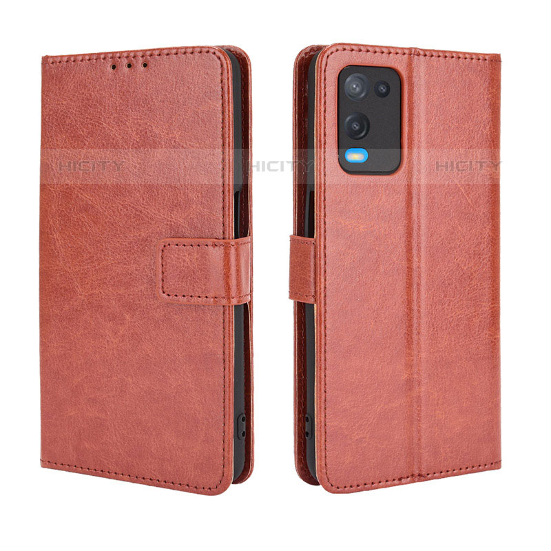 Funda de Cuero Cartera con Soporte Carcasa BY5 para Oppo A54 4G