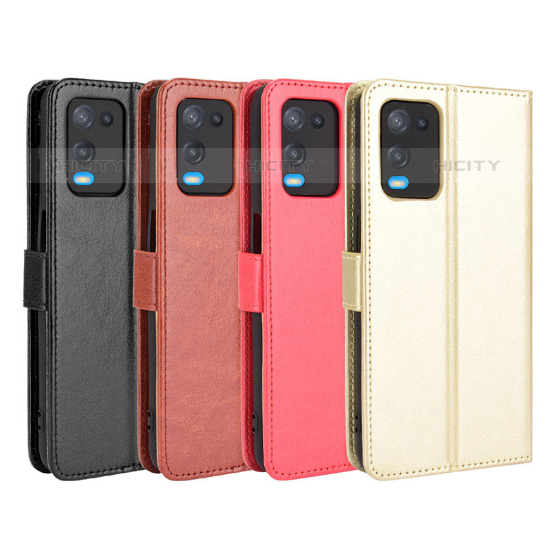 Funda de Cuero Cartera con Soporte Carcasa BY5 para Oppo A54 4G