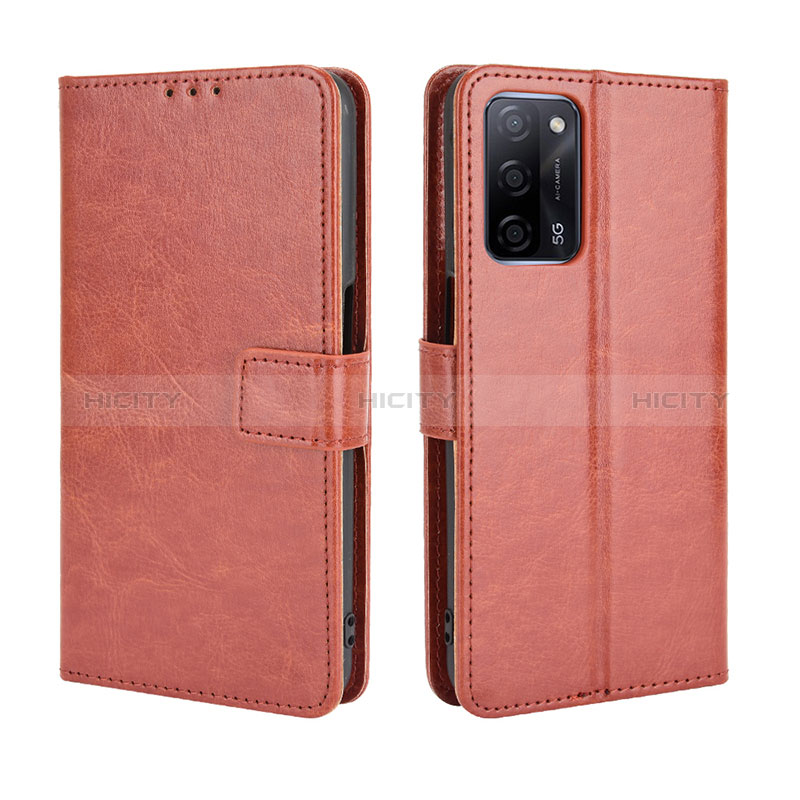 Funda de Cuero Cartera con Soporte Carcasa BY5 para Oppo A56 5G