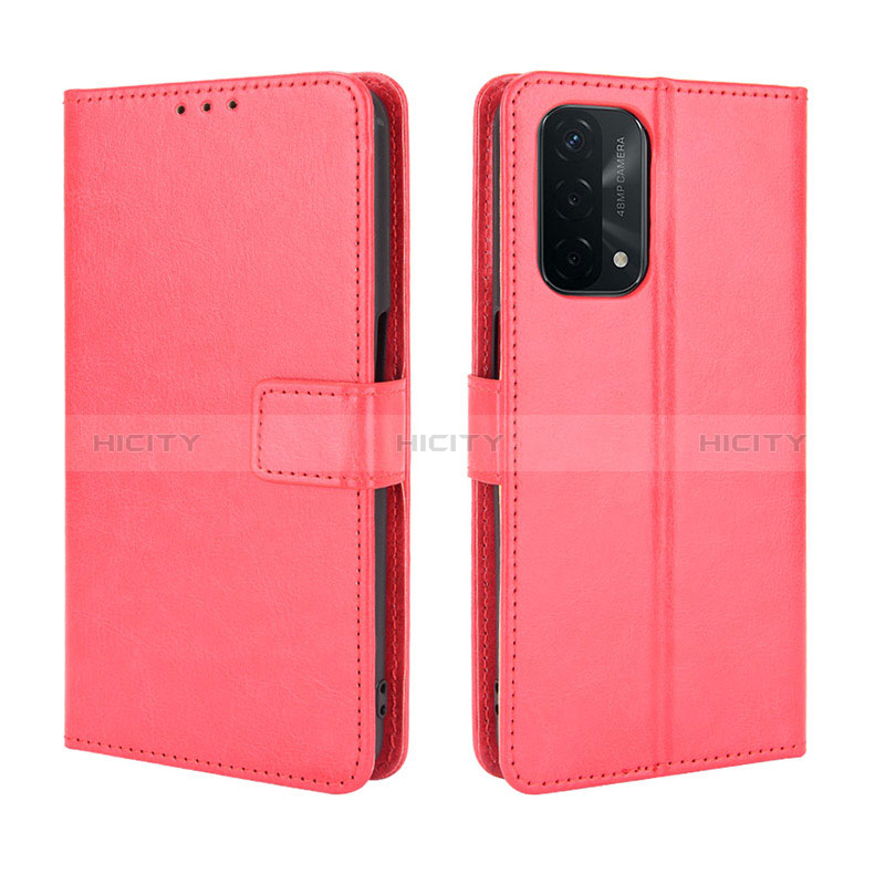 Funda de Cuero Cartera con Soporte Carcasa BY5 para Oppo A74 5G