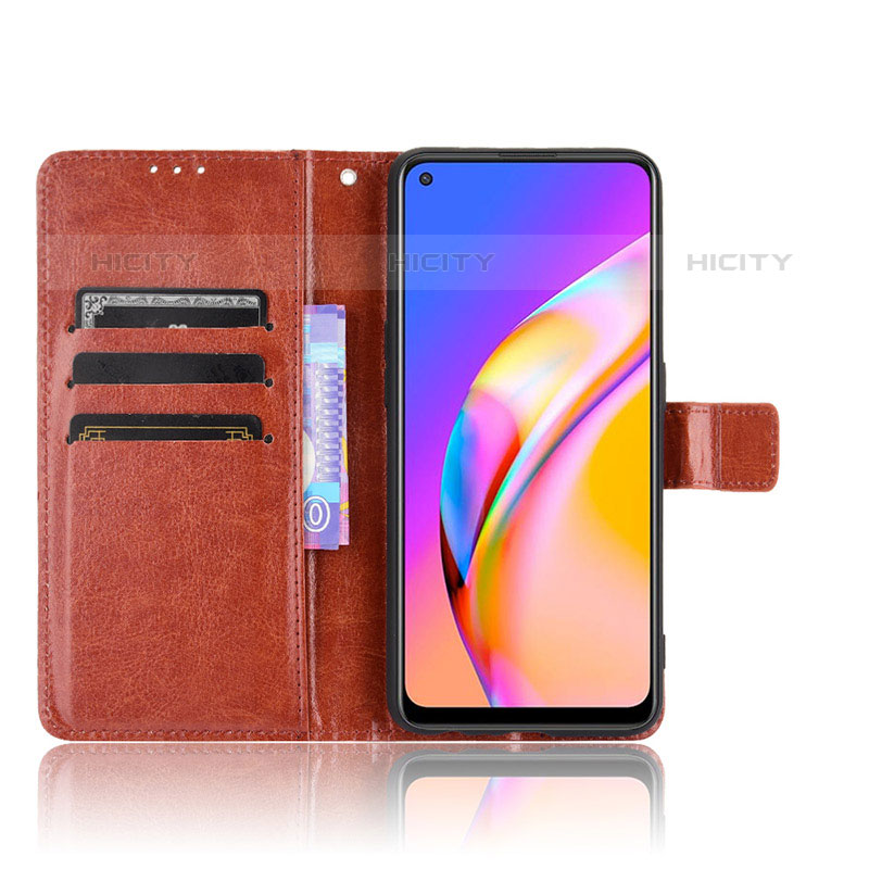 Funda de Cuero Cartera con Soporte Carcasa BY5 para Oppo A94 5G