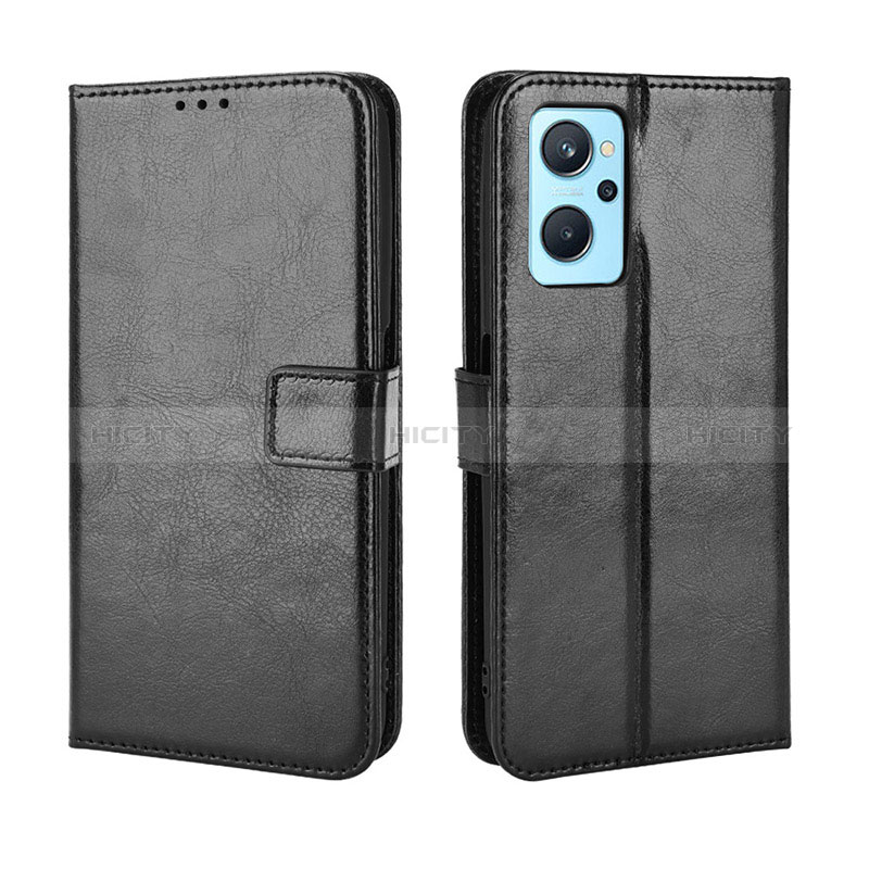 Funda de Cuero Cartera con Soporte Carcasa BY5 para Oppo A96 4G Negro