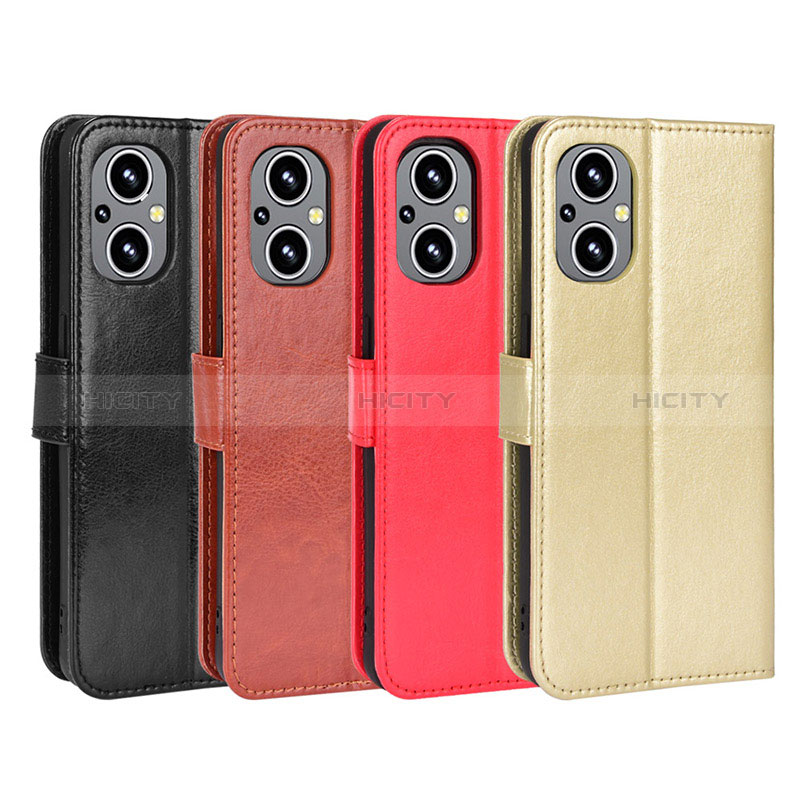 Funda de Cuero Cartera con Soporte Carcasa BY5 para Oppo A96 5G