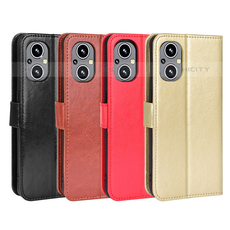 Funda de Cuero Cartera con Soporte Carcasa BY5 para Oppo F21 Pro 5G