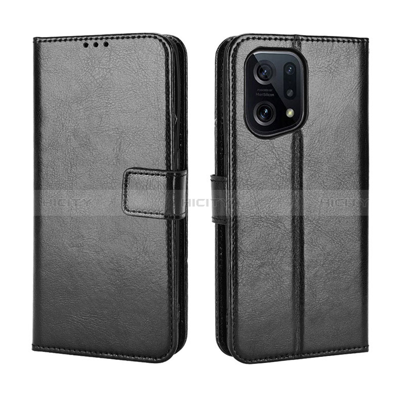 Funda de Cuero Cartera con Soporte Carcasa BY5 para Oppo Find X5 5G