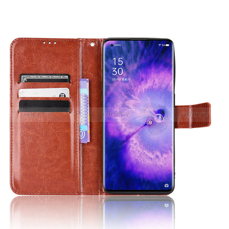 Funda de Cuero Cartera con Soporte Carcasa BY5 para Oppo Find X5 5G