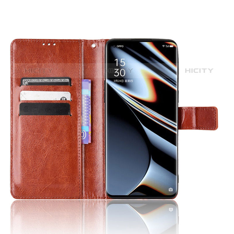 Funda de Cuero Cartera con Soporte Carcasa BY5 para Oppo Find X5 Pro 5G