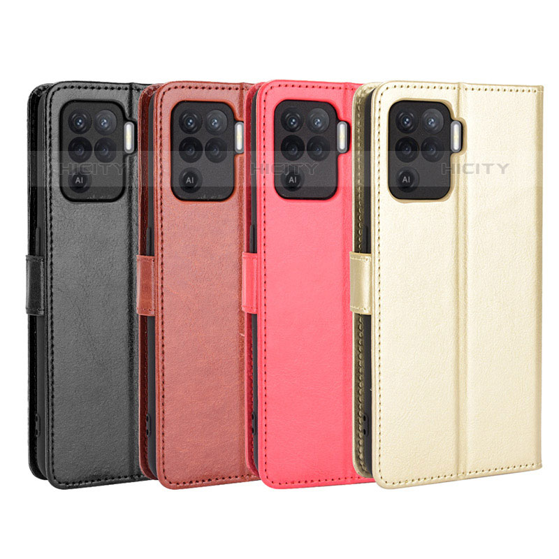 Funda de Cuero Cartera con Soporte Carcasa BY5 para Oppo Reno5 Lite