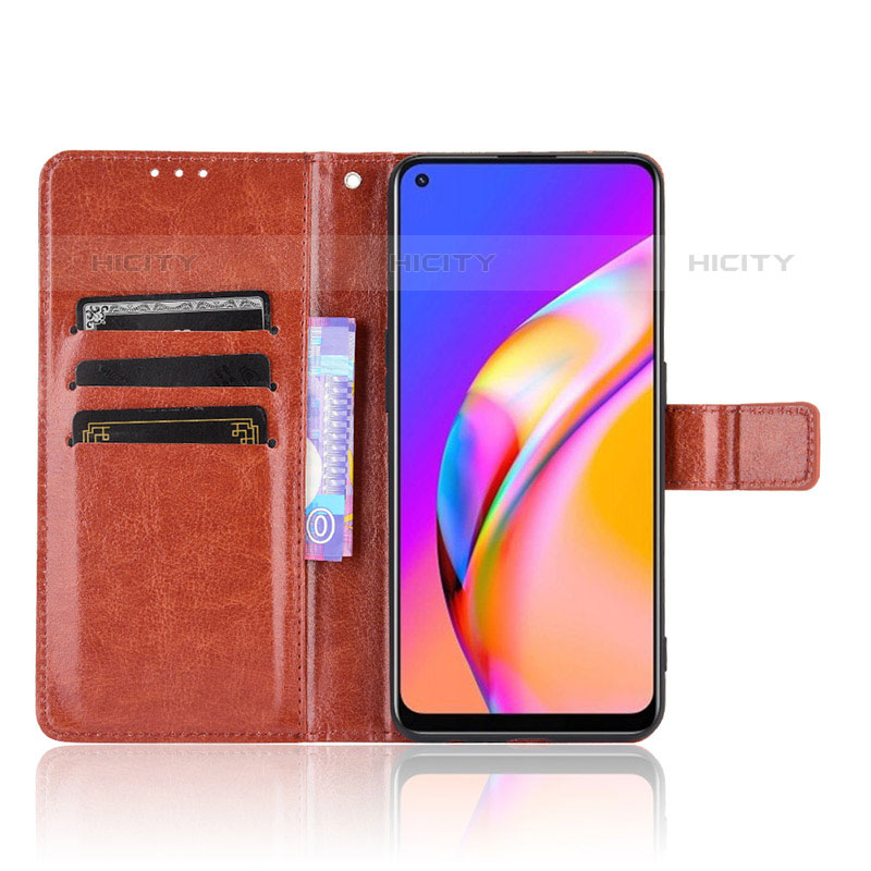 Funda de Cuero Cartera con Soporte Carcasa BY5 para Oppo Reno5 Lite