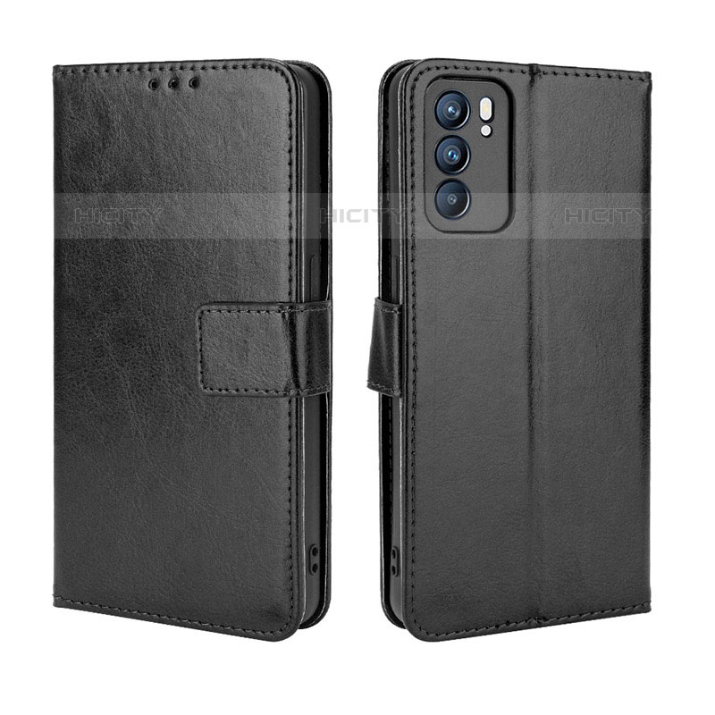 Funda de Cuero Cartera con Soporte Carcasa BY5 para Oppo Reno6 5G