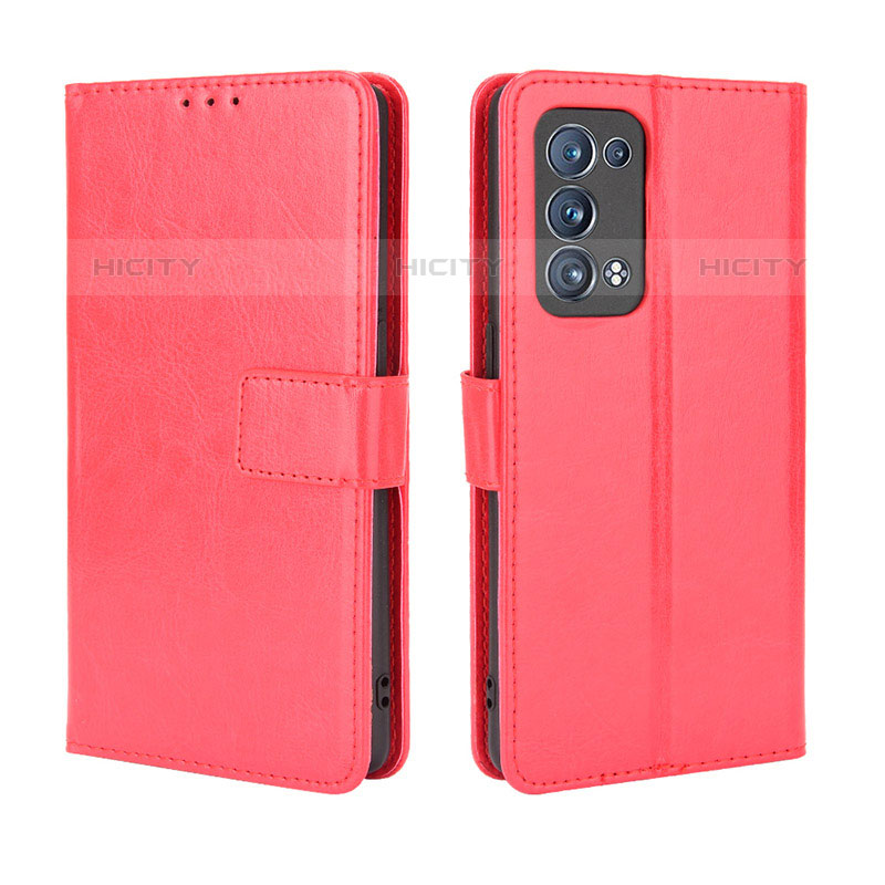 Funda de Cuero Cartera con Soporte Carcasa BY5 para Oppo Reno6 Pro 5G