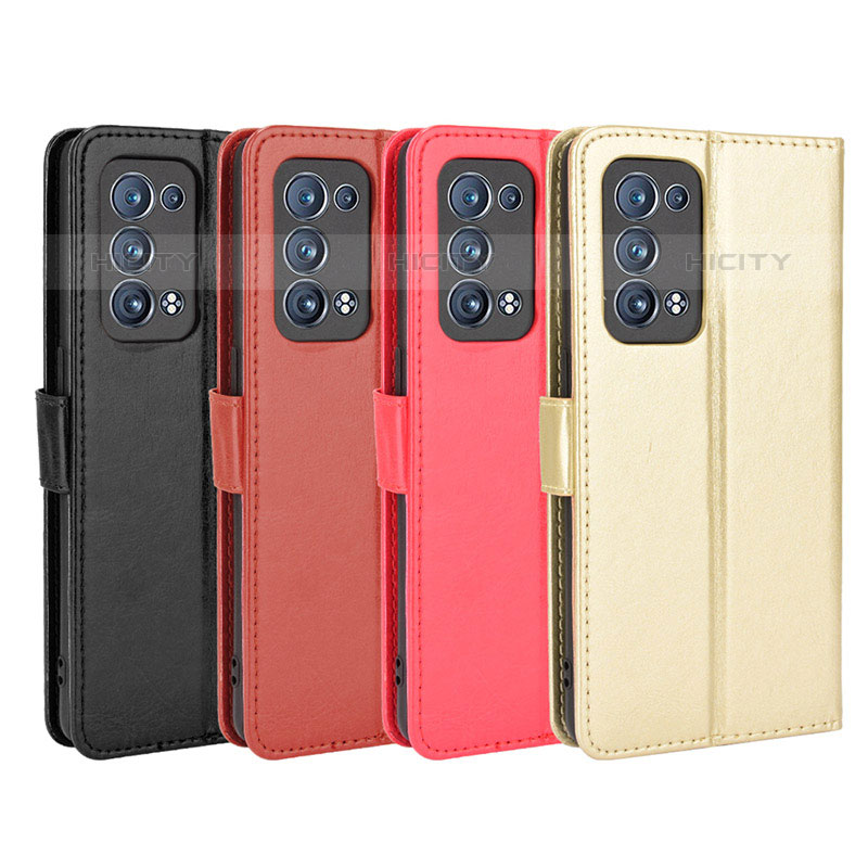 Funda de Cuero Cartera con Soporte Carcasa BY5 para Oppo Reno6 Pro 5G