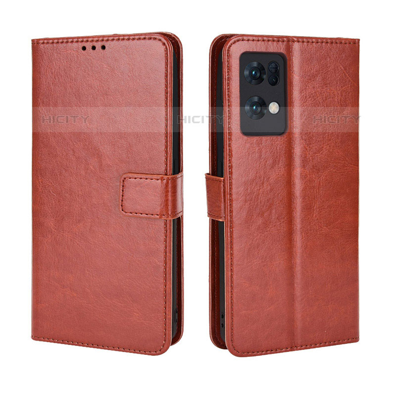 Funda de Cuero Cartera con Soporte Carcasa BY5 para Oppo Reno7 Pro 5G