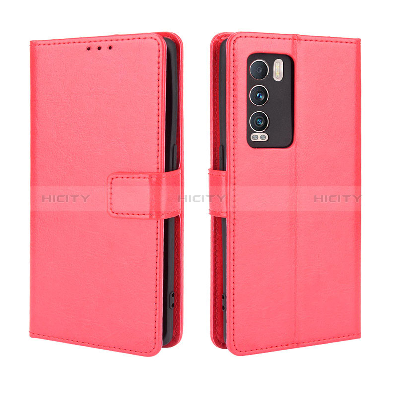 Funda de Cuero Cartera con Soporte Carcasa BY5 para Realme GT Master Explorer 5G Rojo