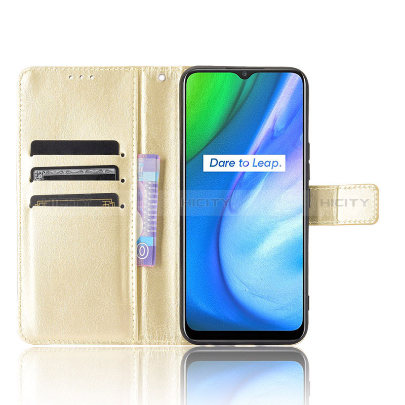 Funda de Cuero Cartera con Soporte Carcasa BY5 para Realme V3 5G