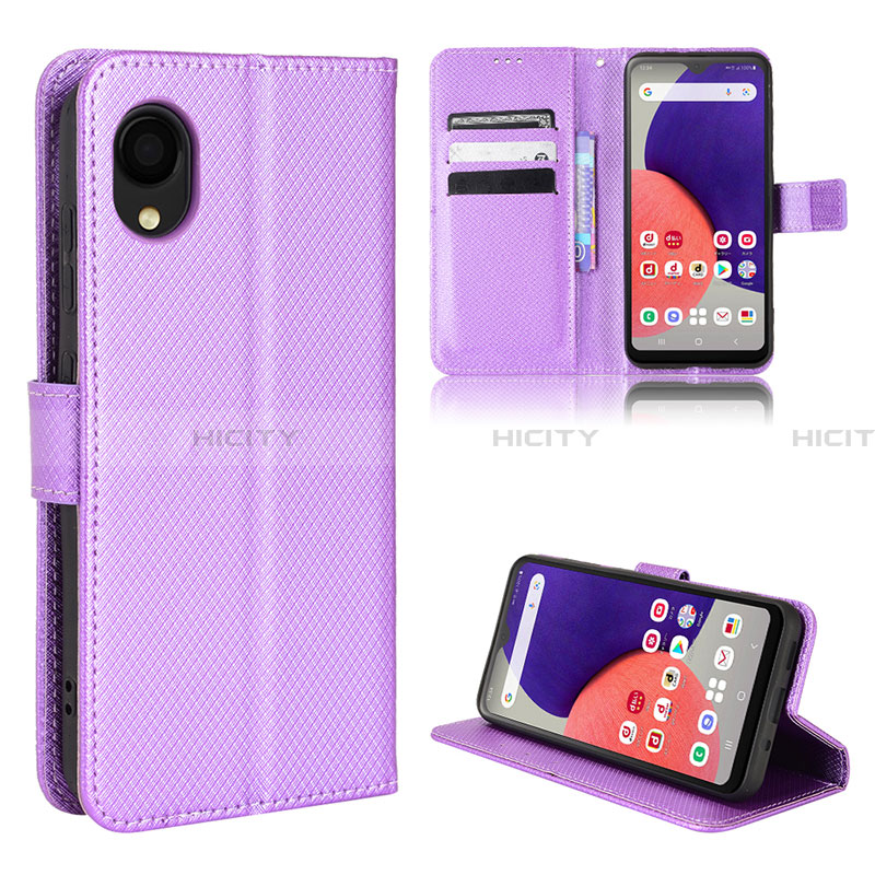 Funda de Cuero Cartera con Soporte Carcasa BY5 para Samsung Galaxy A22 5G SC-56B