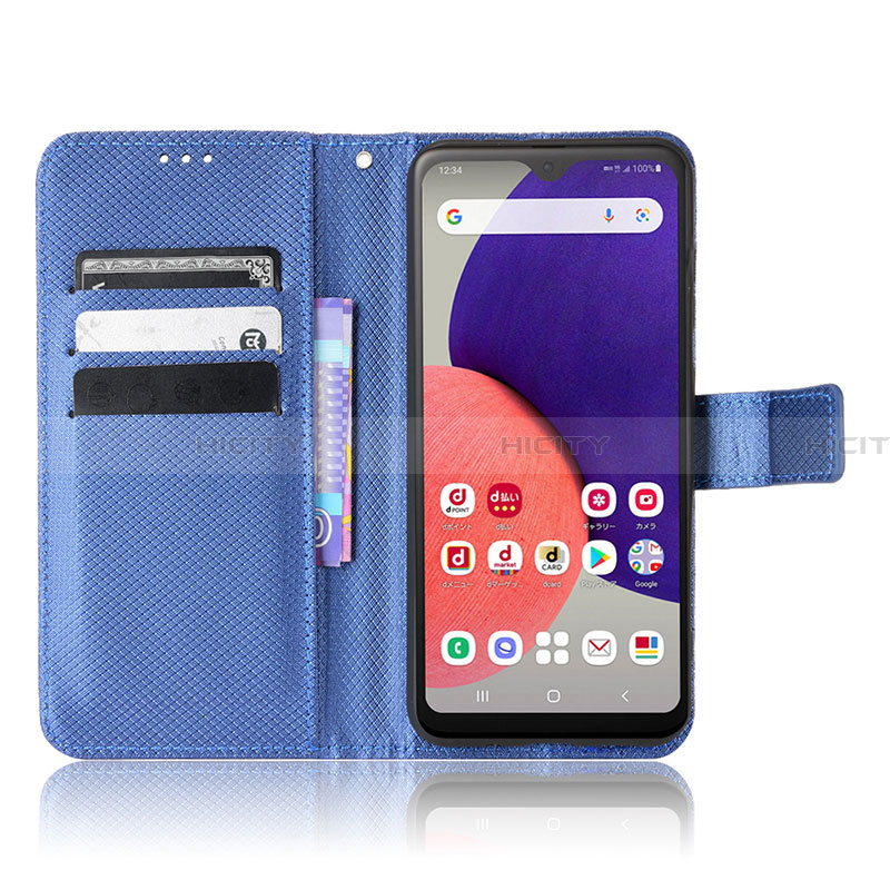 Funda de Cuero Cartera con Soporte Carcasa BY5 para Samsung Galaxy A22 5G SC-56B