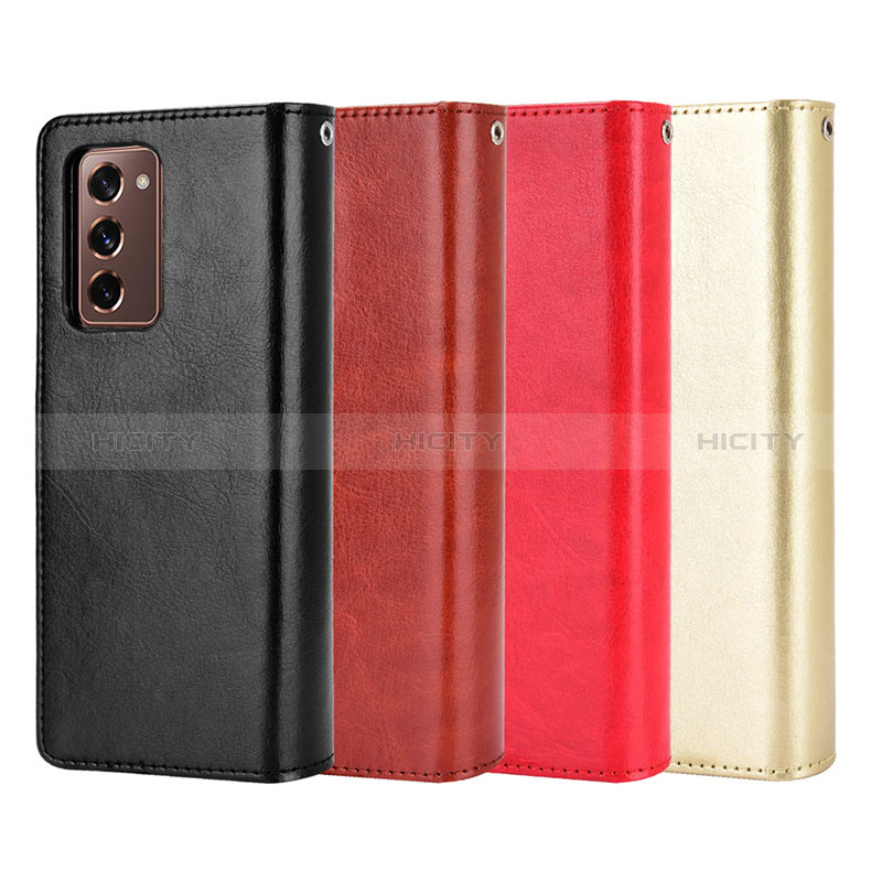 Funda de Cuero Cartera con Soporte Carcasa BY5 para Samsung Galaxy Z Fold2 5G