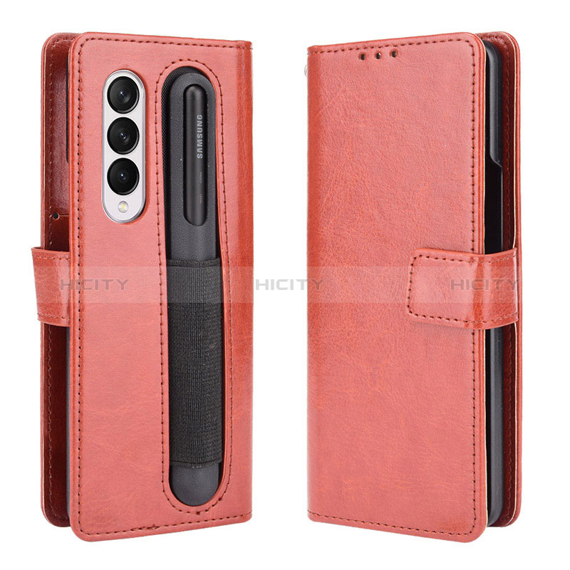 Funda de Cuero Cartera con Soporte Carcasa BY5 para Samsung Galaxy Z Fold3 5G