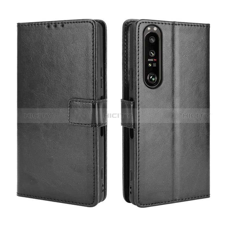 Funda de Cuero Cartera con Soporte Carcasa BY5 para Sony Xperia 1 III