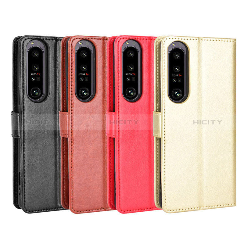 Funda de Cuero Cartera con Soporte Carcasa BY5 para Sony Xperia 1 IV SO-51C