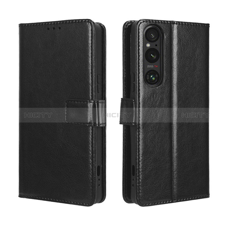 Funda de Cuero Cartera con Soporte Carcasa BY5 para Sony Xperia 1 V